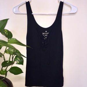 Cross-Tie Front AE Tank Top